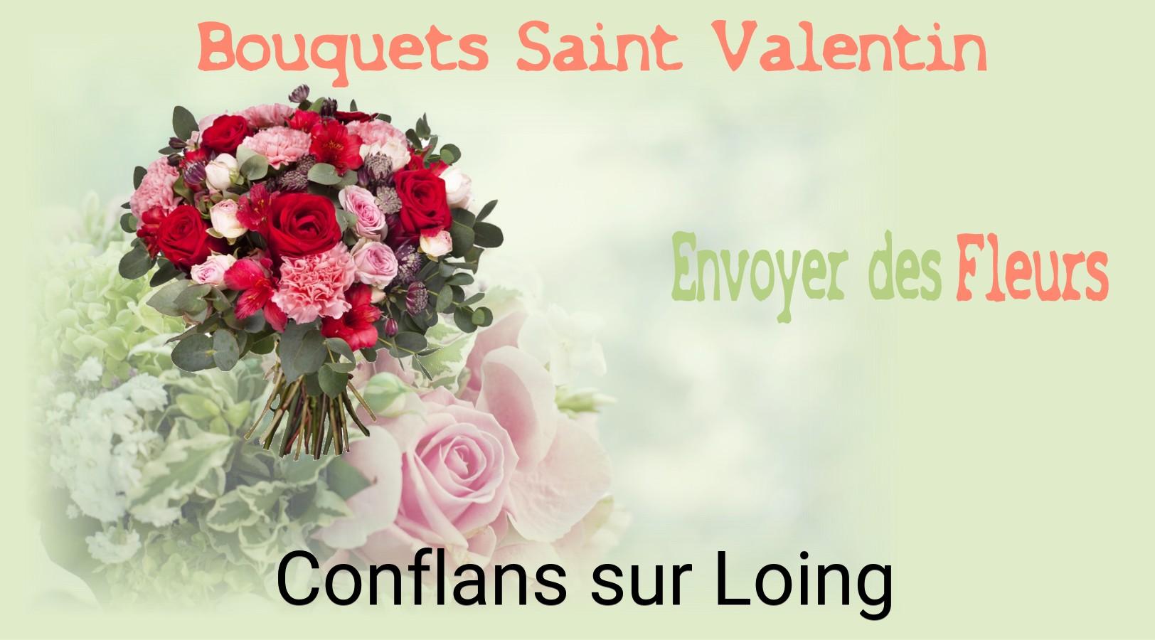 Roses de Saint-Valentin livrées à Conflans-sur-Loing